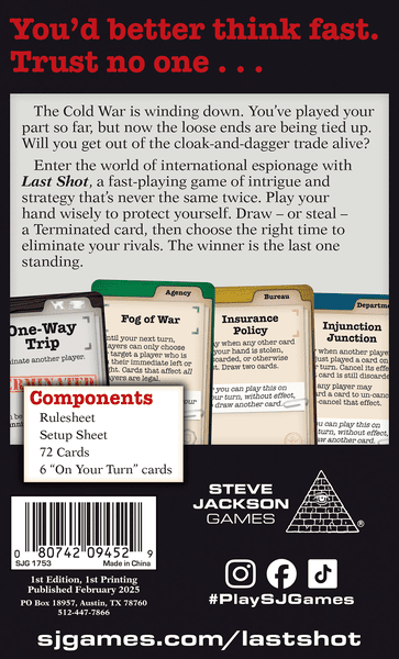 Last Shot - Preorder - Good Games