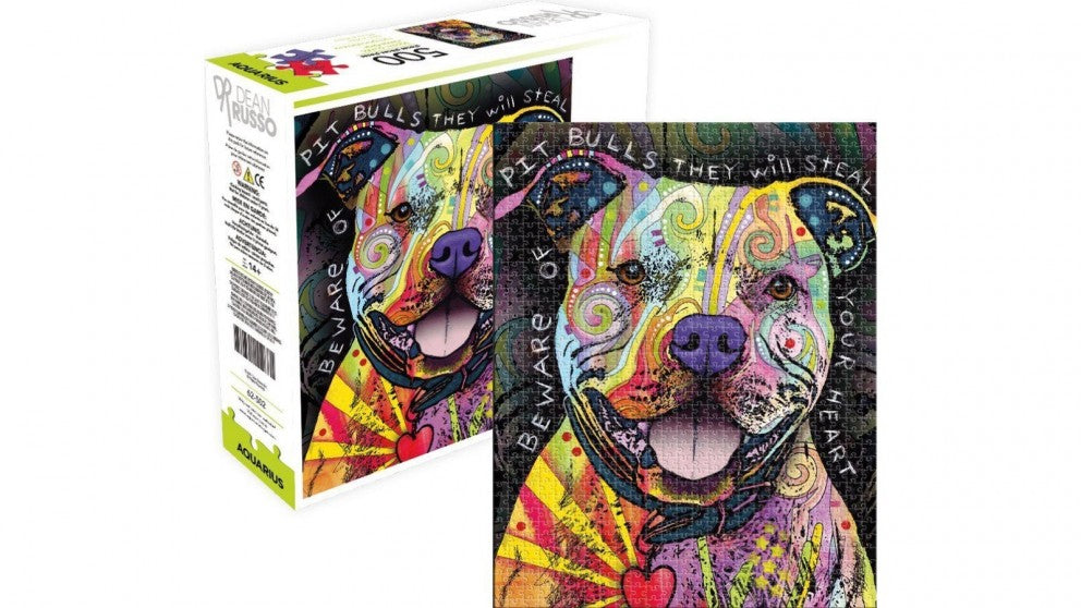 Dean Russo - Pit Bull 500 Piece Jigsaw Aquarius Select Puzzle