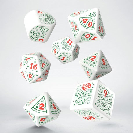 Q Workshop - Pizza - Pepperoni Dice Set 7 - Good Games