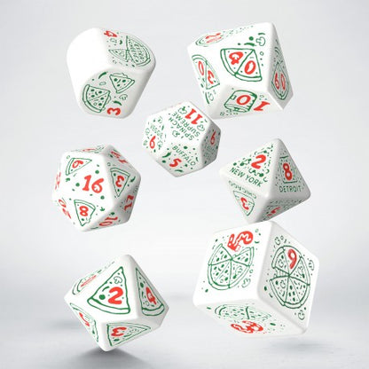 Q Workshop - Pizza - Pepperoni Dice Set 7 - Good Games