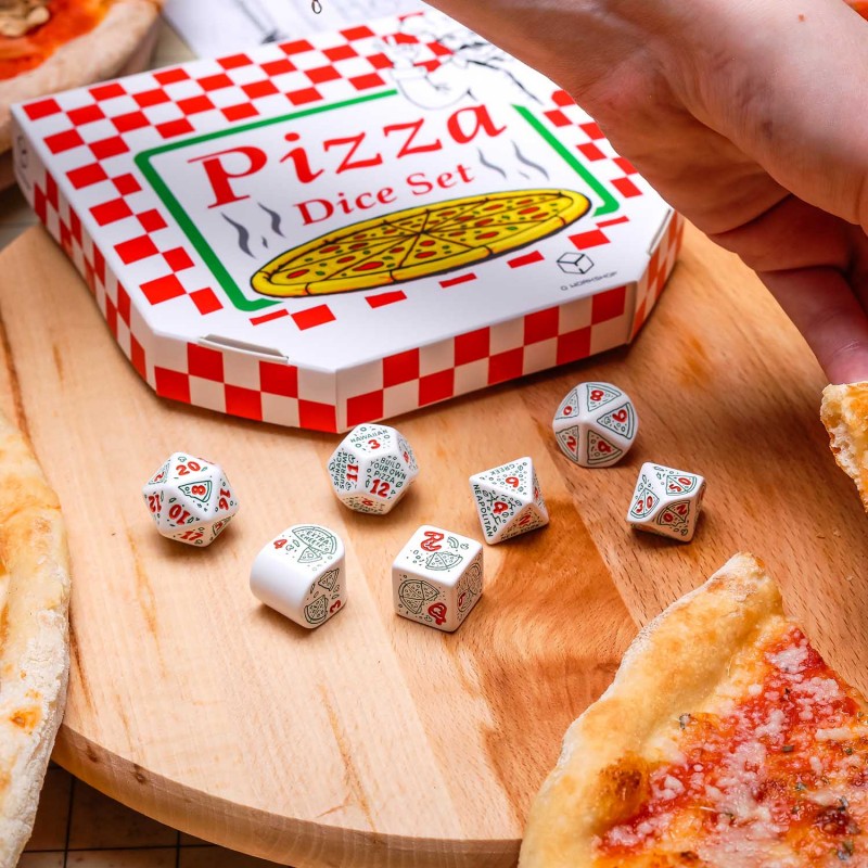 Q Workshop - Pizza - Pepperoni Dice Set 7 - Good Games