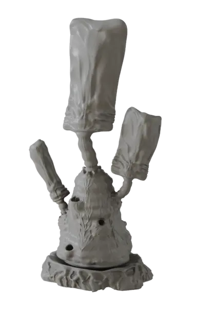 Terrain Crate Death World terrain piece, grey plastic tree with fungal growths &amp; holes