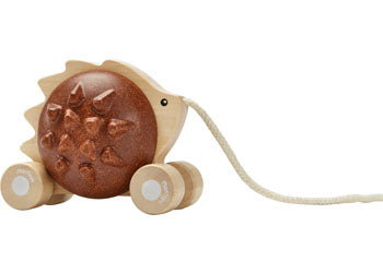 PlanToys - Pull-Along Hedgehog (Brown)
