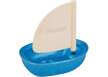 PlanToys - Sailing Boat (Blue)