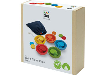 PlanToys - Sort & Count Cups