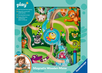 Play+ Magnetic Wooden Maze: In the Jungle