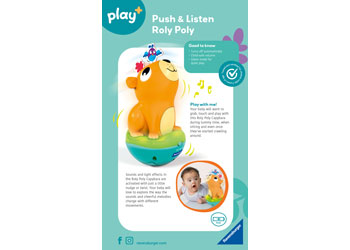 Play+ Push & Listen Roly Poly: Capybara