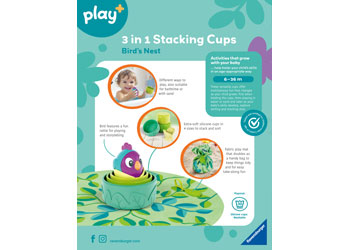 Play+ Stacking Cups: Bird's Nest