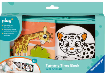 Play+ Tummy Time Book: Wild Animals