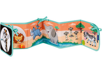 Play+ Tummy Time Book: Wild Animals