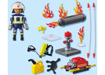 Playmobil - Firefighter with Water Pump
