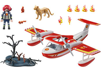 Playmobil - Firefighting Plane with Extinguishing Function