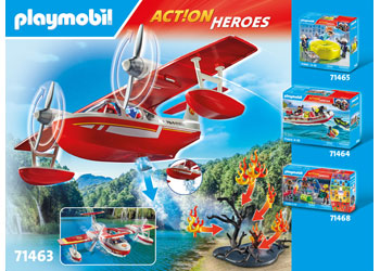 Playmobil - Firefighting Plane with Extinguishing Function