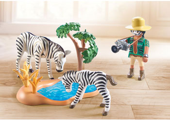 Playmobil - Photographer with Zebras