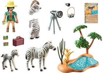Playmobil - Photographer with Zebras