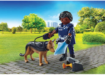Playmobil - Policeman with Sniffer Dog