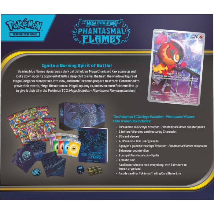 Pokémon TCG Phantasmal Flames Elite Trainer Box – Good Games