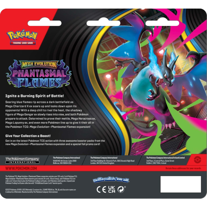 Pokémon TCG Phantasmal Flames Three Booster Blister - Weavile (Preorder)