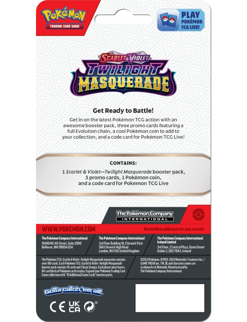 Pokemon TCG - Twilight Masquerade Premium checklane Booster - Kingdra - Good Games