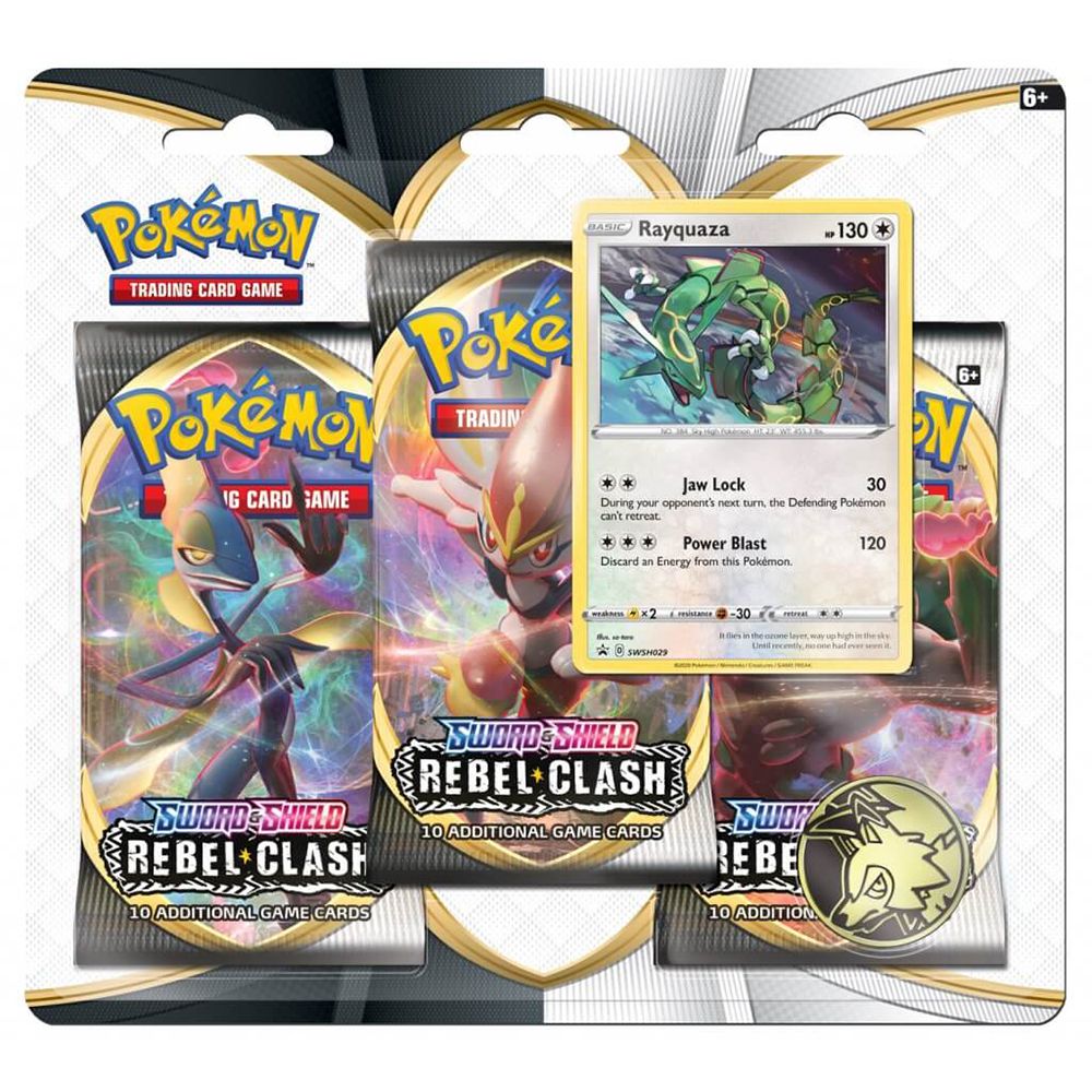 Pokemon TCG - Sword & Shield - Rebel Clash Three Booster Blister - Good Games