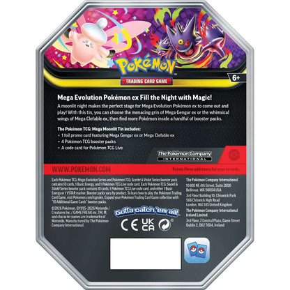 Pokemon TCG - Mega Moonlight Tin Display