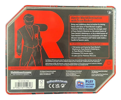 Pokemon Team Rocket Tin