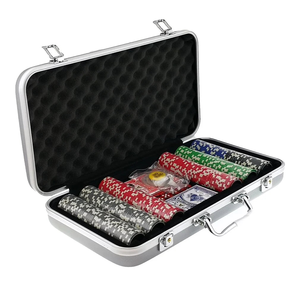 Poker Set 11.5gm 300pc Silver - Good Games