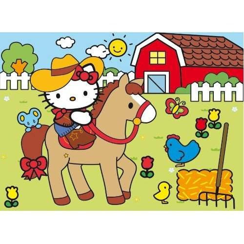 Clementoni - Hello Kitty Happy Color Country 30 Piece Jigsaw