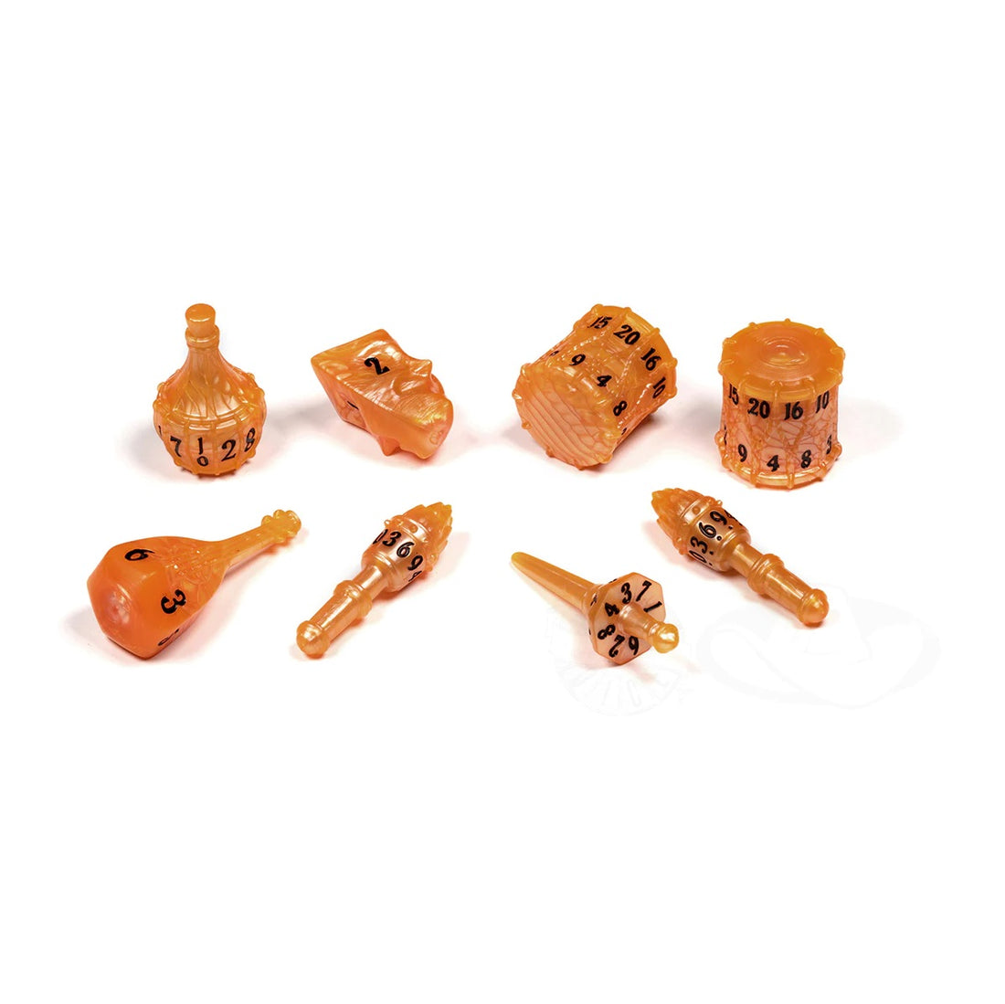 PolyHero Bard 8 Dice Set Amber Ale - Good Games