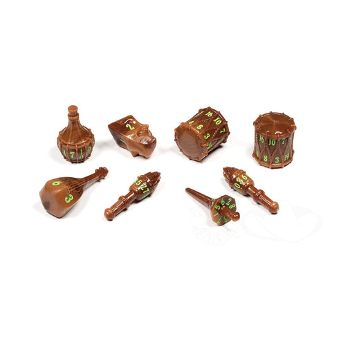 PolyHero Bard 8 Dice Set Woodland Verse - Good Games