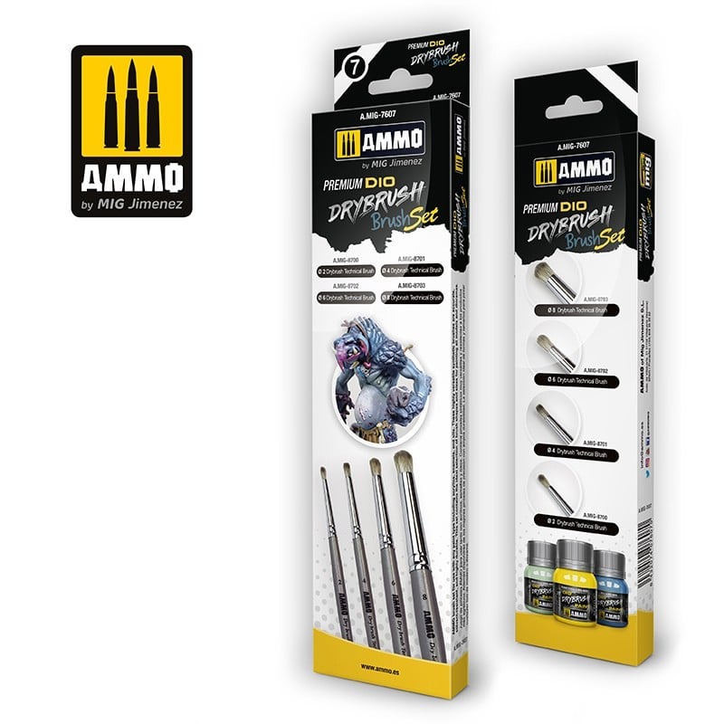 Ammo by Mig Premium Dio Drybrush Set - Good Games
