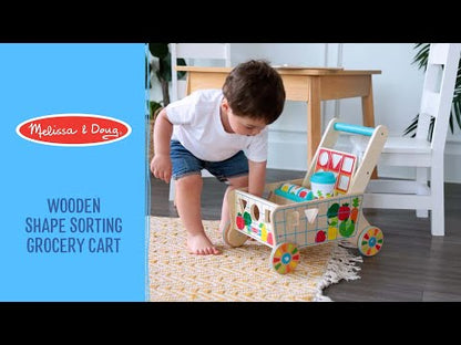 Melissa & Doug - Wooden Grow with Me Grocery Cart