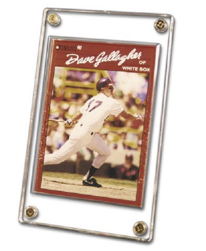 BCW 4-screw recessed screwdown card holder with stackable design