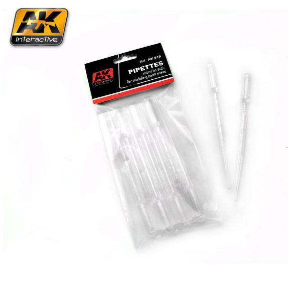 AK Interactive - Pipettes Medium Size (7) - Good Games