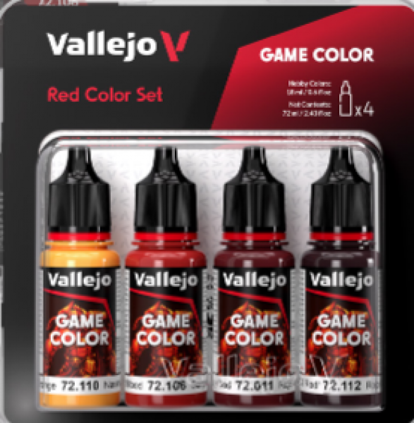 Vallejo Game Colour - Red Color Set - Good Games