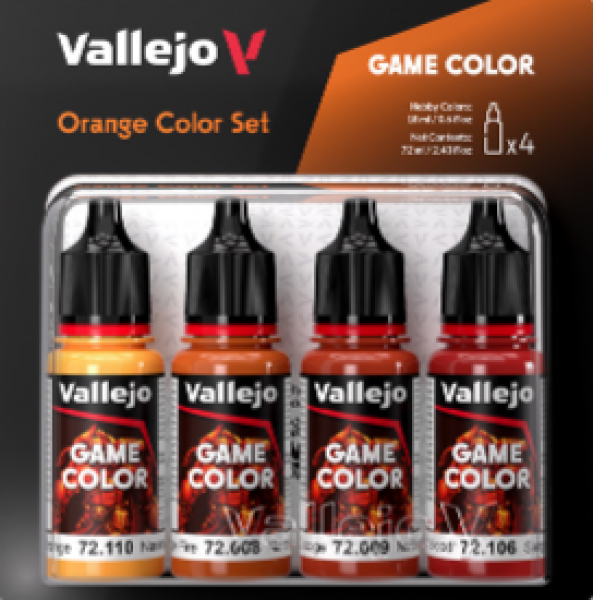 Vallejo Game Colour - Orange Color Set - Good Games
