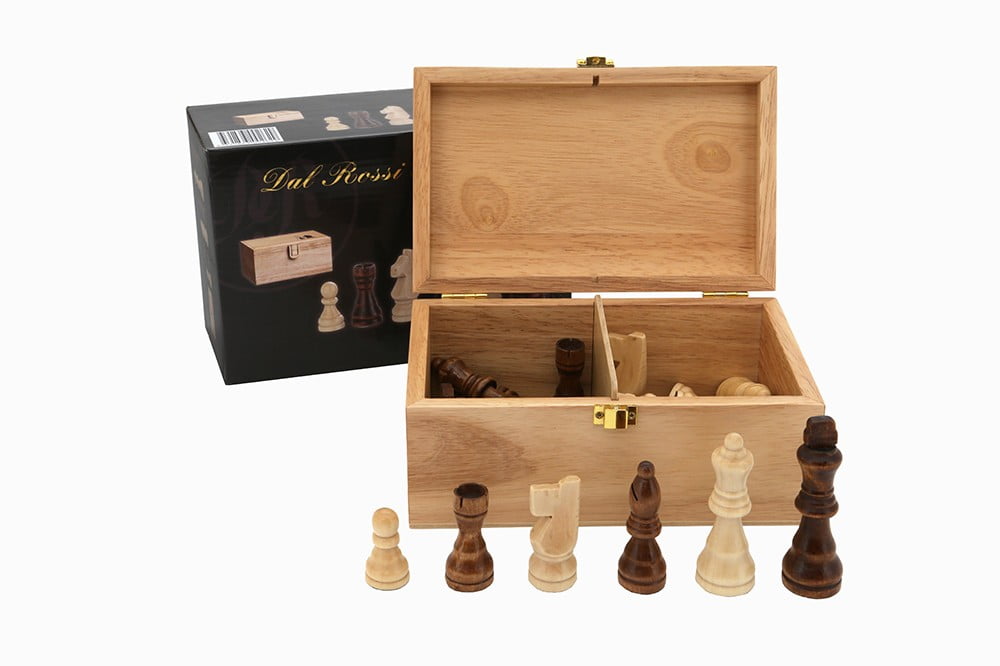 Chess pieces 95mm Wood Box - Good Games