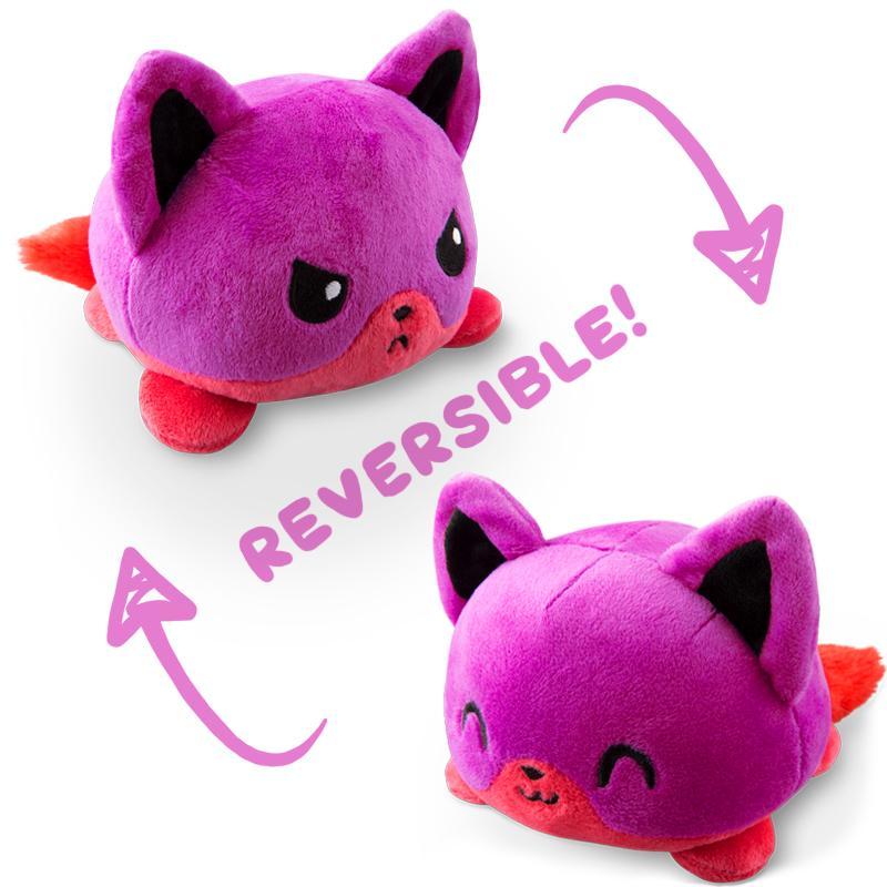 Reversible Fox Plushie Purple And Red - Good Games