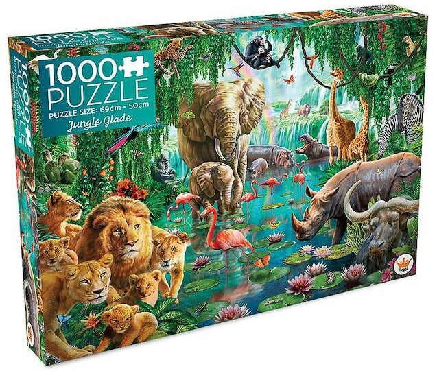 Regal Animals Series 1 - Jungle Glade 1000 Piece Jigsaw - Good Games
