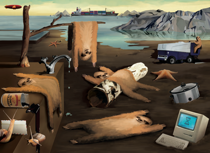 Exploding Kittens Slothness of Memory - 1000 piece Jigsaw - Good Games