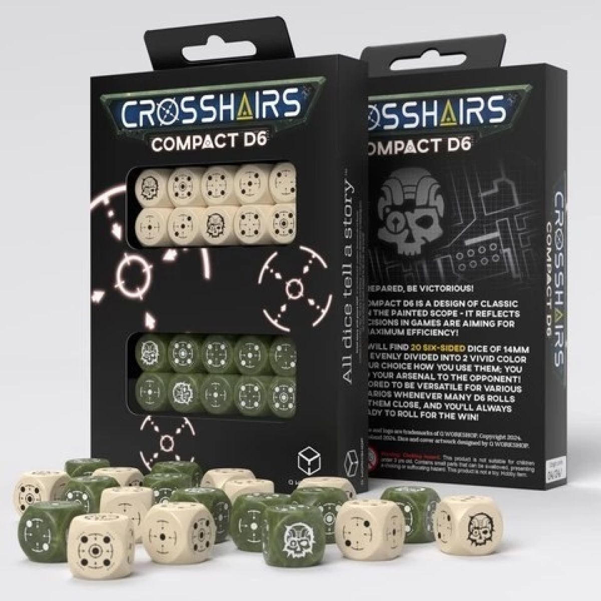 Q Workshop - Crosshairs Compact - Beige &amp; Olive D6