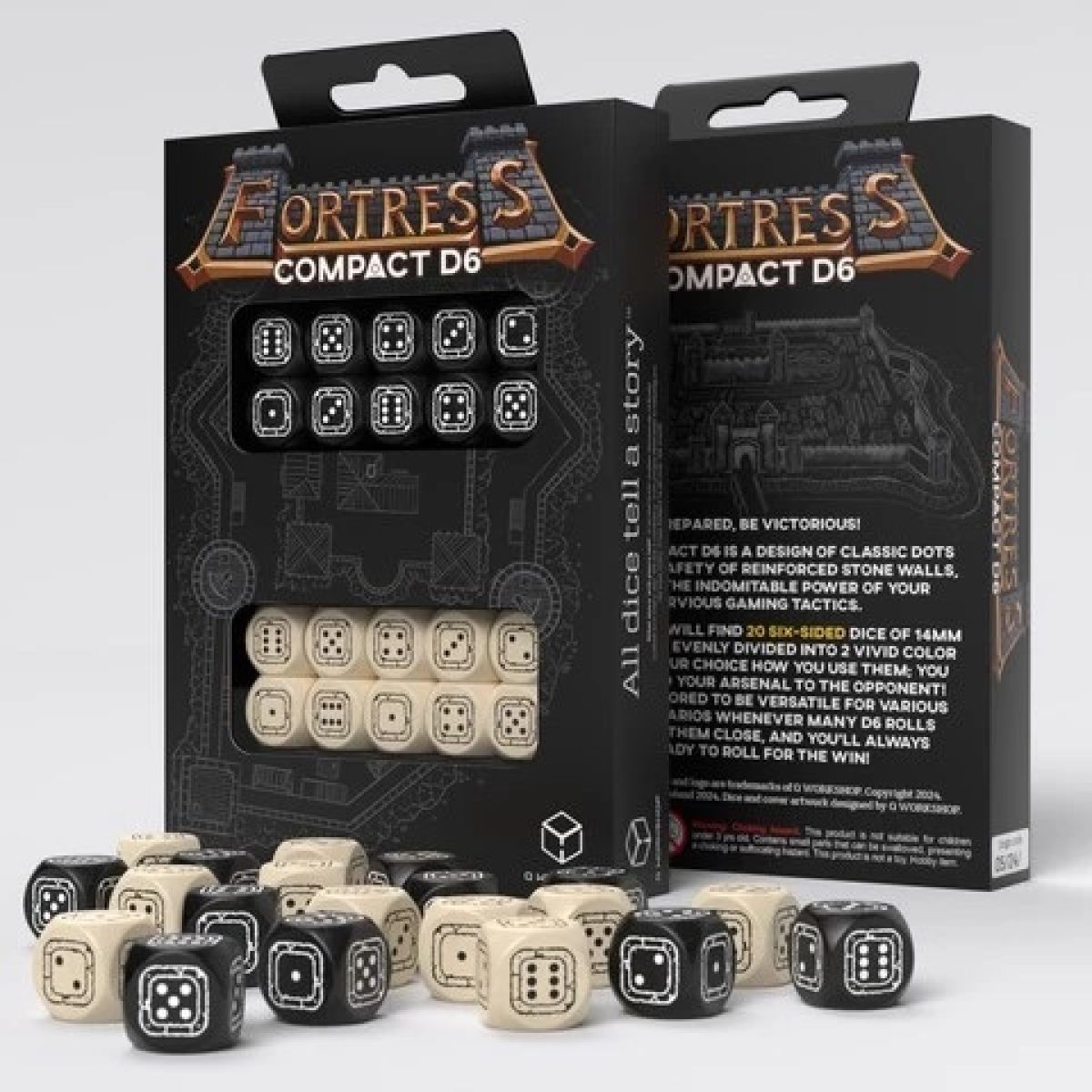 Q Workshop - Crosshairs Compact - Black &amp; Beige D6