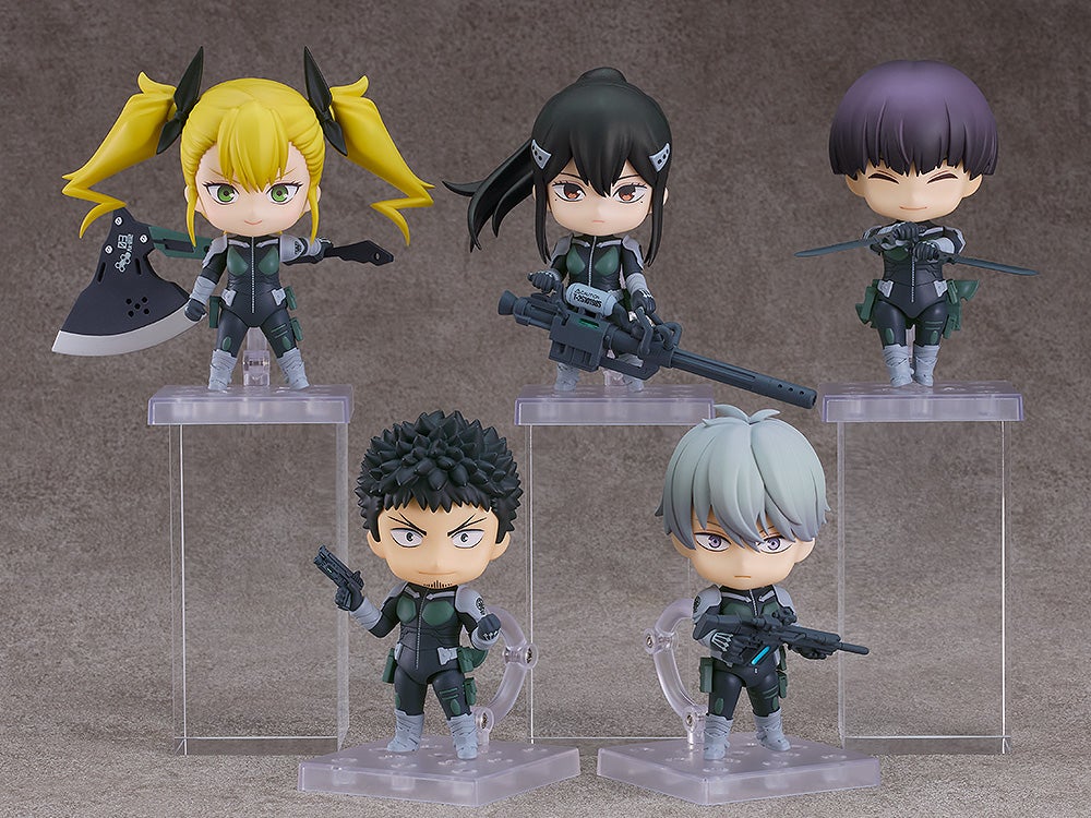 Nendoroid Soshiro Hoshina with accessories and interchangeable parts displayed