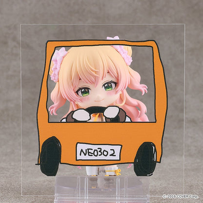 Nendoroid Momosuzu Nene holding rice bowl and chopsticks