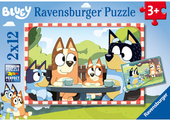 Ravensburger - Bluey Family Time Puzzle 2x12 Pieces