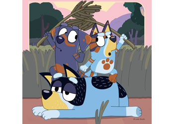 Ravensburger - Bluey's Adventures! Puzzle 3x49 Pieces