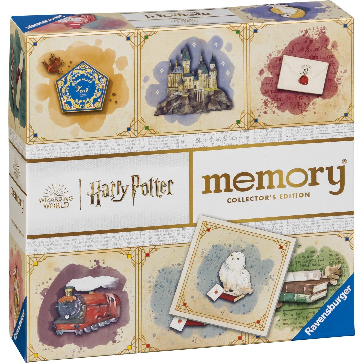 Ravensburger Harry Potter Memory Collector's Edition game box, featuring illustrated magical items