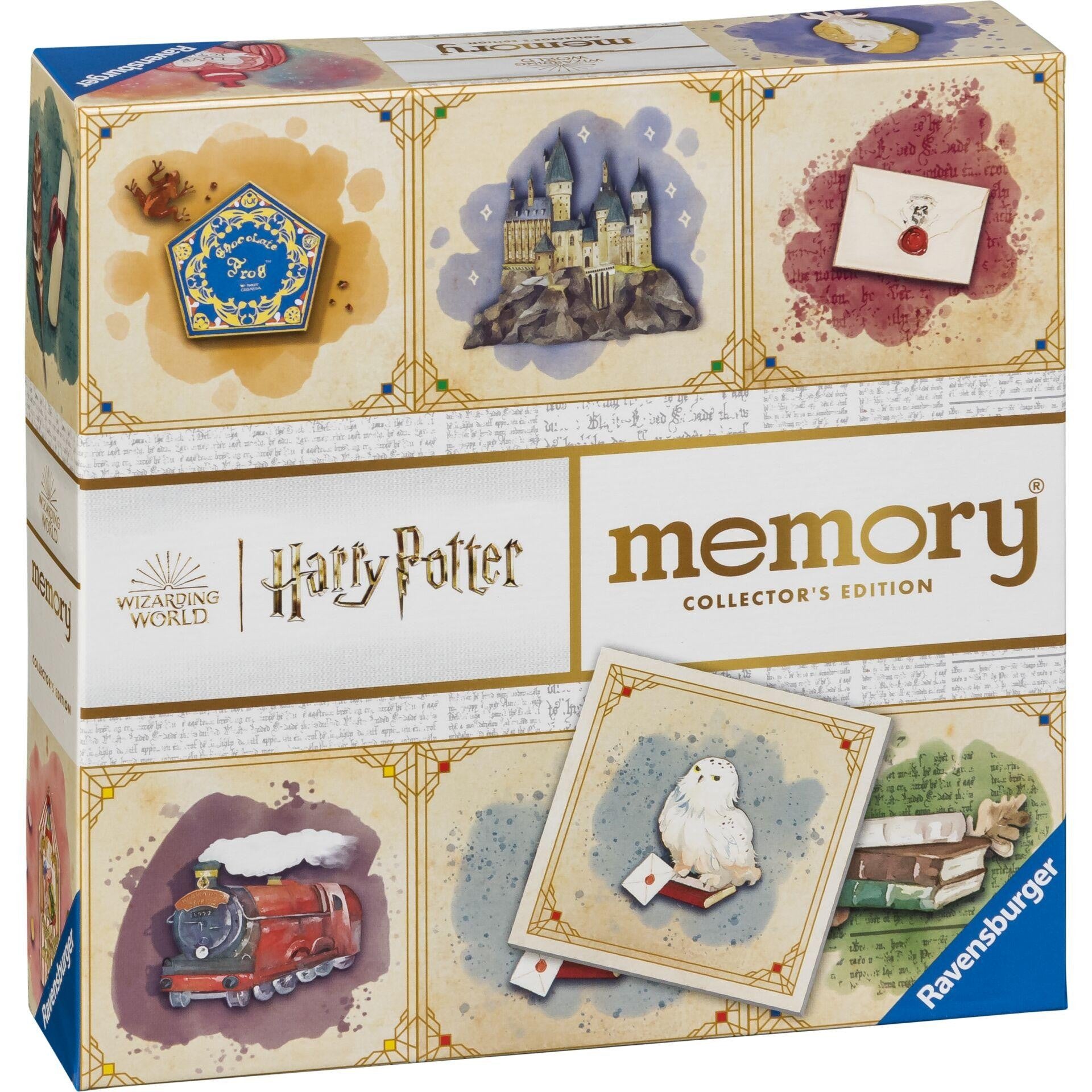 Ravensburger Harry Potter Memory Collector's Edition game box, featuring illustrated magical items