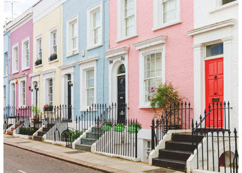 Ravensburger - Colourful London Townhouses Puzzle 500 Pieces