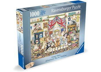 Ravensburger - Crazy Cats Afternoon Tea Tiddles Puzzle 1000 Pieces